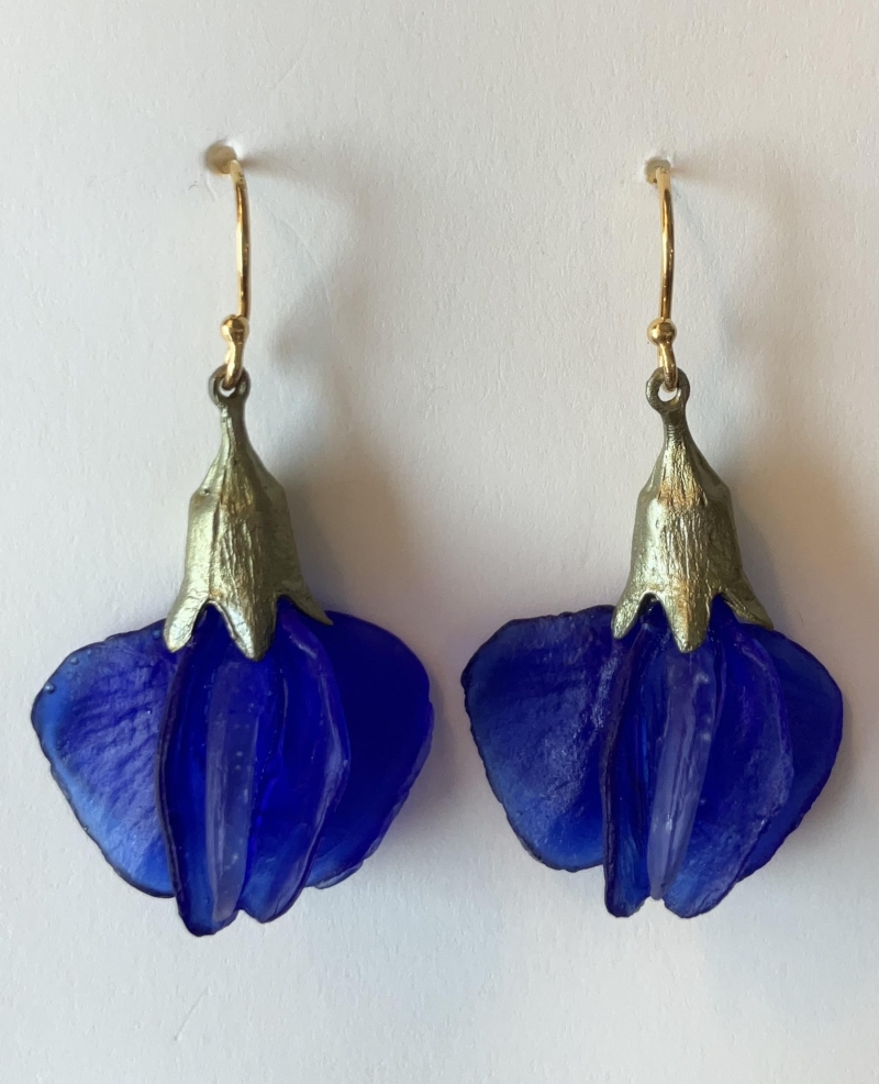 False Indigo Wire Earrings